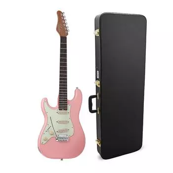 Традиционная электрогитара для левшей Schecter Nick Johnston в комплекте Atomic Coral с жестким защитным чехлом Schecter Nick Johnston Left-Hand Electric Guitar in Atomic Coral with Hard Case