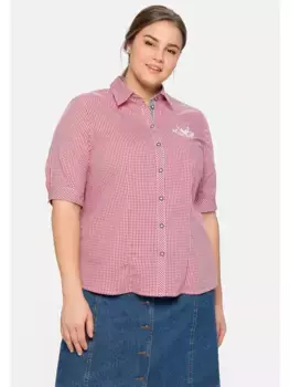 Традиционная блузка Sheego "больших размеров" с вышивкой, белый