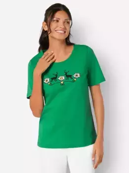 Традиционная рубашка Classic Basics "рубашка с круглым вырезом", зеленый