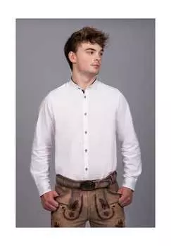 Традиционная рубашка Саймон красная Edelnice, белый