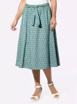 Традиционная юбка Classic Basics, цвет Jade-Kalkmint-Bedruckt