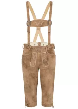 Традиционные брюки узкого кроя Spieth & Wensky Vittorio, коричневый/светло-коричневый