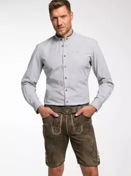 Традиционные рубашка эмден Spieth & Wenksy, серый