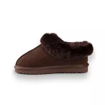 Традиционные тапочки из австралийской овчины и шерсти Aus Wooli, коричневый