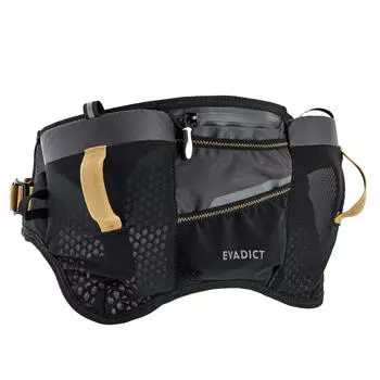 TRAIL RUNNING HYDRATION BELT 2 X 500 ML МЯГКАЯ ФЛЯГА - ЧЕРНЫЙ/БРОНЗОВЫЙ Evadict