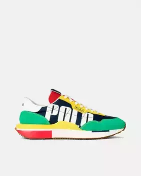 TRAIN 89 мужские низкие кожаные кроссовки Polo Ralph Lauren, мультиколор