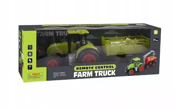 ТРАКТОР С ДИСТАНЦИОННЫМ УПРАВЛЕНИЕМ С ПРИЦЕПОМ С ЖИВОТНЫМИ Игрушка для детей Norimpex