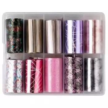 Трансферная фольга 10 шт. по 100 см Xkz-33-21 Мрамор, AllePaznokcie