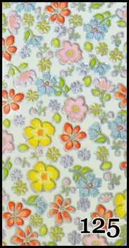 Трансферная фольга 1 метр, рисунок №125 - для декорирования гибридными лаками, УФ-гелями и акрилом - упакована в тубус., AlleBeauty