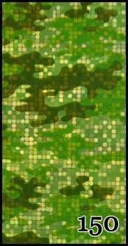 Трансферная фольга 1 метр, рисунок №150 - для декорирования гибридными лаками, УФ-гелями и акрилом - упакована в тубус., AlleBeauty