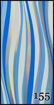 Трансферная фольга 1 метр, рисунок №155 - для декорирования гибридными лаками, УФ-гелями и акрилом - упакована в тубус., AlleBeauty