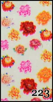 Трансферная фольга 1 метр, рисунок №223 - для декорирования гибридными лаками, УФ-гелями и акрилом - упакована в тубус., AlleBeauty