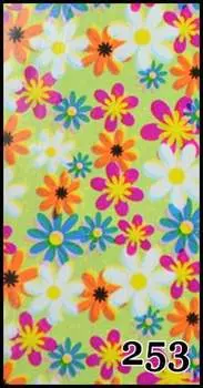 Трансферная фольга 1 метр, рисунок №253 - для декорирования гибридными лаками, УФ-гелями и акрилом - упакована в тубус., AlleBeauty