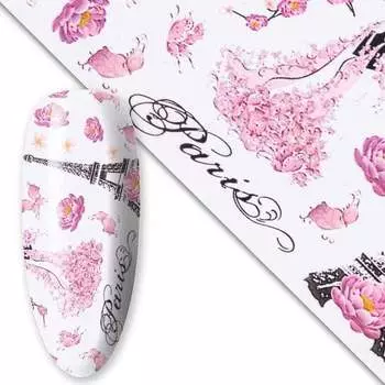 Трансферная фольга «Бабочки» 100 см №6 MollyLac, Molly Lac