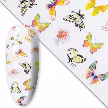 Трансферная фольга «Бабочки» 100 см № 9 MollyLac, Molly Lac