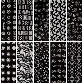 Трансферная фольга для декора ногтей XKZ 33-08 10 шт. по 100 см., AllePaznokcie