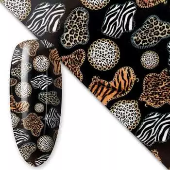 Трансферная фольга для нейл-арта 80 см Животное №12, AllePaznokcie