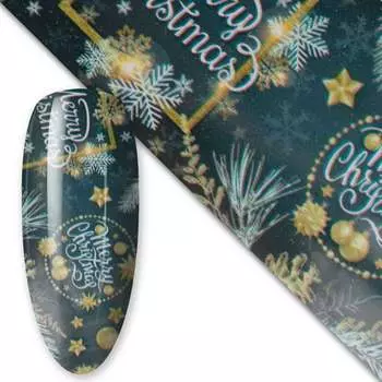 Трансферная фольга, Рождество 100 см №40 MollyLac, Molly Lac