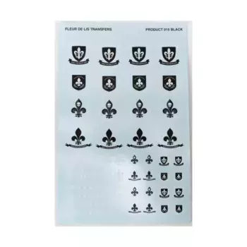 Трансферы Fleur De Lis - черные, Decals - Terrain/Text