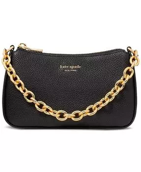 Трансформируемая сумка через плечо Jolie из шагреневой кожи kate spade new york, черный