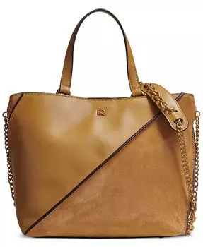 Трансформируемое через плечо Donna Karan Setauket из кожи и замши с ремешком-цепочкой Donna Karan New York, золотой