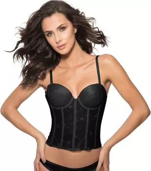 Трансформируемый бюстгальтер без бретелек Alana с низкой спинкой Dominique, черный