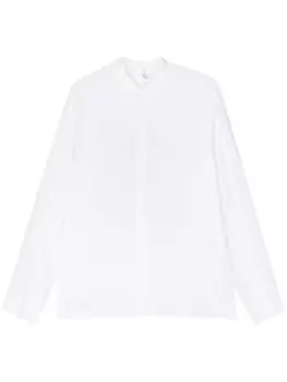 Transit льняная рубашка с воротником-стойкой, белый