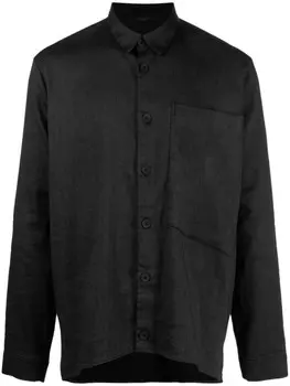 Transit рубашка на пуговицах с накладными карманами, серый