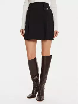 Трапециевидная юбка стандартного кроя Morgan, черный