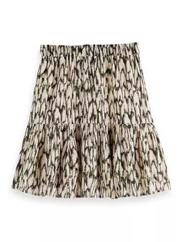 Трапециевидная юбка стандартного кроя Scotch & Soda, мультиколор