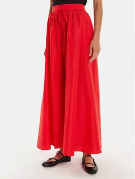 Трапециевидная юбка стандартного кроя Staud, красный