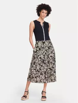 Трапециевидная юбка стандартный крой 16001506 Olsen, черный