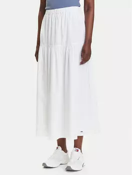 Трапециевидная юбка стандартный крой DW0DW20980 Tommy Jeans, белый