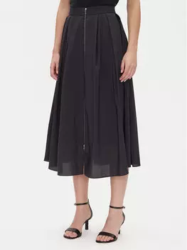 Трапециевидная юбка свободного покроя P5AN7A13 Dkny, черный