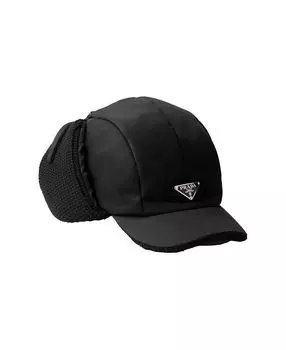 Трапперская шапка из Re-Nylon и шерсти Prada, черный