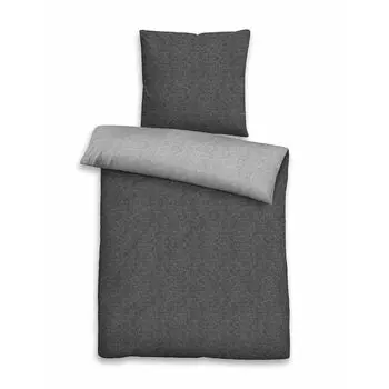 Traum Schlaf Uni Melange Flannel Постельное белье 840200 Наволочка одинарная 40x80 см Титан Traumschlaf