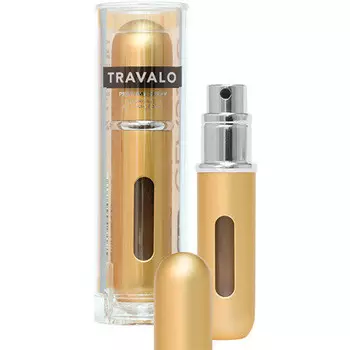 Travalo, Classic, Золотой многоразовый флакон для духов