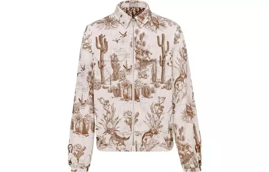 Travis Scott Quarterly Новые продукты Куртка мужская белая Dior, белый