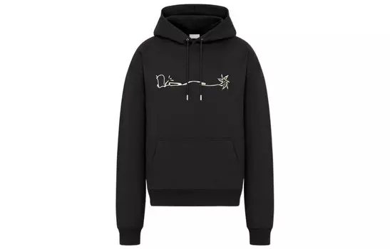 Трэвис Скотт Quarterly Новые продукты Толстовка Мужская черная Dior, черный