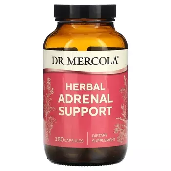 Травяная поддержка Dr, Mercola для надпочечников, 180 капсул