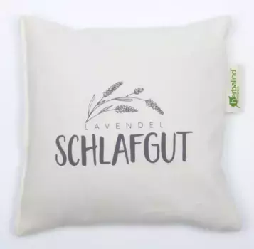 Травяная подушка Herbalind "5033 лавандовая подушка SLEEP HOOD", (1 шт.) 20х20 см, цвет natur/anthrazit