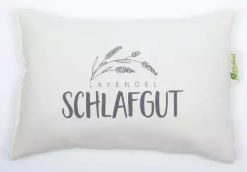 Травяная подушка Herbalind "5046 лавандовая подушка SLEEP HOOD", (1 шт.) 30х20 см, цвет natur/anthrazit