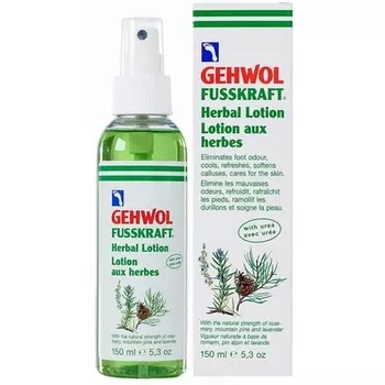 Травяной лосьон Fusskraft 150 мл - устраняет запах ног, охлаждает и освежает Gehwol
