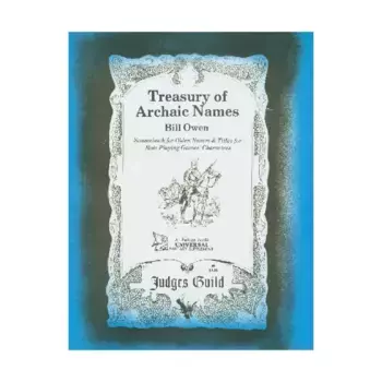 Treasury of Archaic Names (2nd Printing), Dungeons & Dragons Fantasy Supplements - Assorted (Judges Guild), мягкая обложка