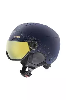Требуется горнолыжный шлем Visor WE Uvex, темно-синий