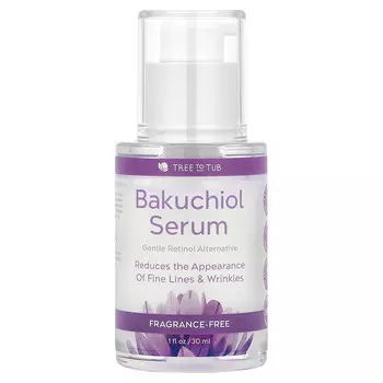 Tree To Tub, Bakuchiol Serum, без отдушек, 30 мл (1 жидк. унц.)