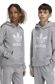 TREFOIL HOODIE детская толстовка adidas Originals, серый
