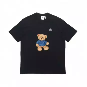 TREFOIL TEE Футболка унисекс черная Adidas Originals, черный