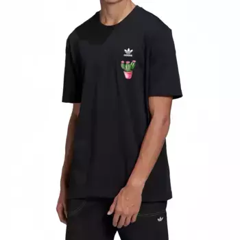 TREFOIL TEE Футболка унисекс черная Adidas Originals, черный