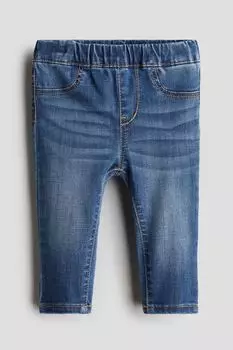 Трегинсы из хлопкового денима H&M, синий